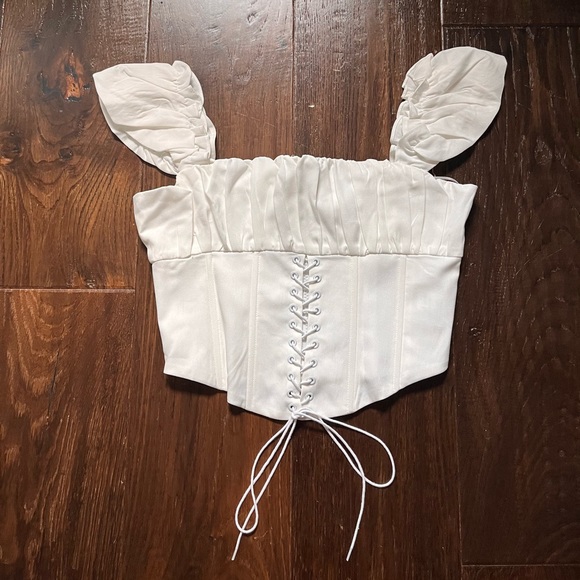 Princess Polly Harry Top White - Picture 2 of 4